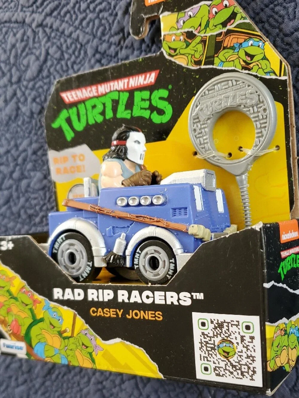 Teenage Mutant Ninja Turtles Rad Rip Racers Casey Jones Toy - Blue
